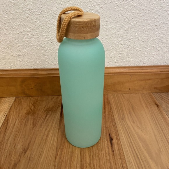 Mainstays | Dining | Mainstays Bamboo Lid 25 Oz Frosted Glass Water